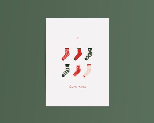 Card Christmas Socks