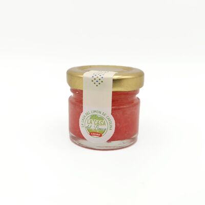 Natürliche Zitronen-Kaviarperlen - Farbe der Perlen ROSE RED