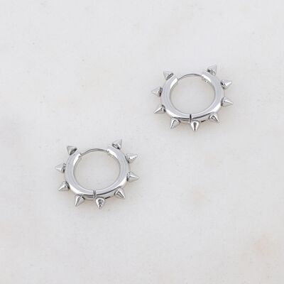 Elorie S Hoop Earrings - Silver