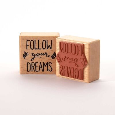 Motif stamp title: follow your dreams