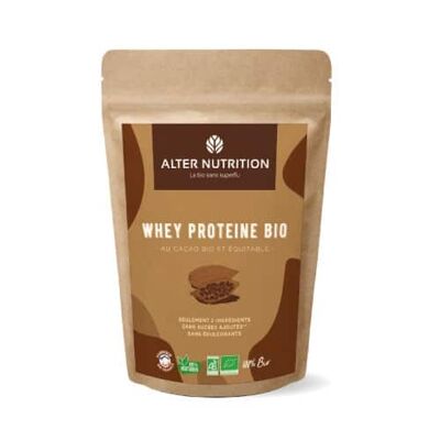 Proteína de suero de chocolate orgánico - Bolsa de 1 kg