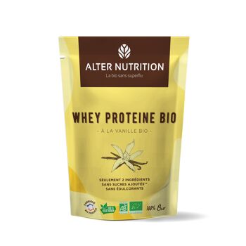 Protéine Whey Vanille  Bio - Sachet 200 g 1