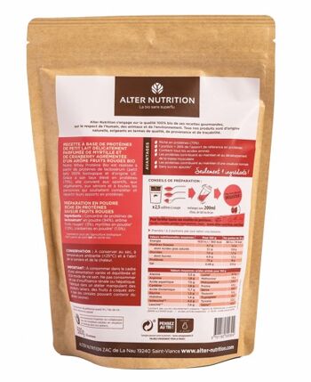 Protéine Whey Fruits Rouges Bio - Sachet 1 kg 5