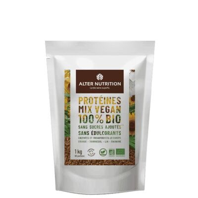 Protéine Végétale Bio - Courge Tournesol Lin Chanvre - Sachet 1 kg