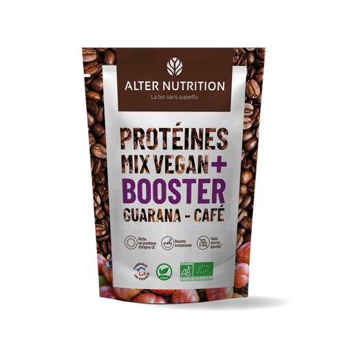 Protéine Vegan Bio Guarana Café - Booster - Sachet 200 g