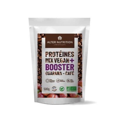 Café con Guaraná y Proteína Vegana Ecológica - Booster - Bolsa de 500 g
