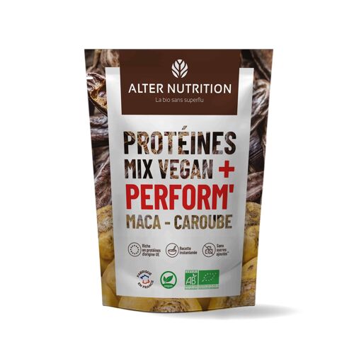 Protéine Vegan Bio Maca Caroube - Perform - Sachet 200 g