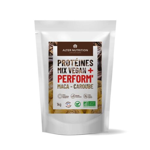 Protéine Vegan Bio Maca Caroube - Perform - Sachet 1 kg