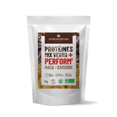 Organic Vegan Protein Maca Carob - Perform - 1 kg bag