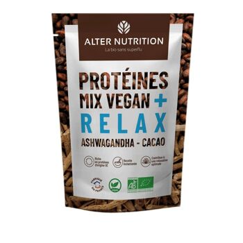 Protéine Végétale Bio Ashwagandha Cacao - Relax - Sachet 200 g 1