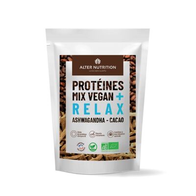 Protéine Végétale Bio Ashwagandha Cacao - Relax - Sachet 500 g