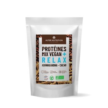 Protéines végétales à l'Ashwagandha et au Cacao - Sachet 1Kg 1