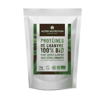 Proteína de cáñamo orgánica - bolsa de 1 kg