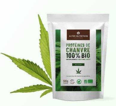 Vanille Bio-Hanfprotein - 1 kg Beutel