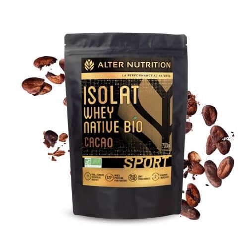 Isolat whey native bio chocolat - Sachet 700 g