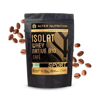Organic native whey coffee isolate - 700 g bag