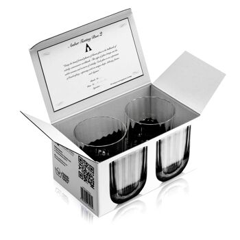 Amber Tasting Box II Black AmberGlass Verre de dégustation Whisky fabriqué à la main 2