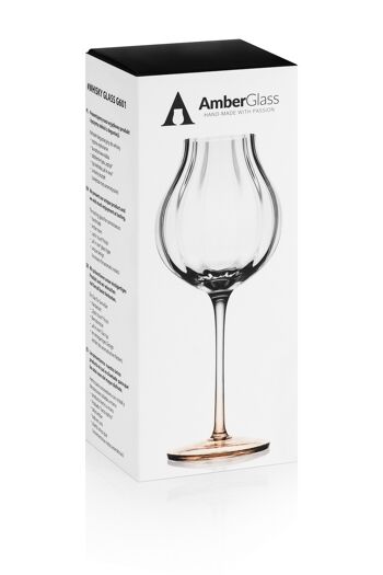 G601 AmberGlass Verre de dégustation Whisky fabriqué à la main 2