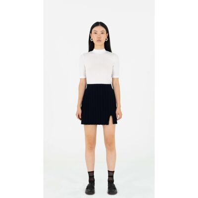 Blue knit mini skirt / Matching Set