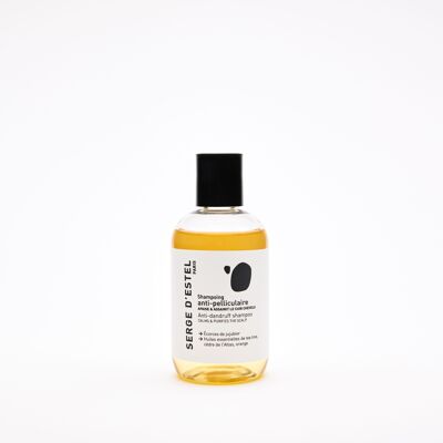 Sulfate-free anti-dandruff shampoo 100 ml - Brazilian Jujube Bark - Tea Tree Essential Oils - Atlas Cedar - Orange - 99.5% Natural Origin - ECOCERT COSMOS NATURAL Certified - VEGAN - Eliminates & Stops the appearance of dandruff