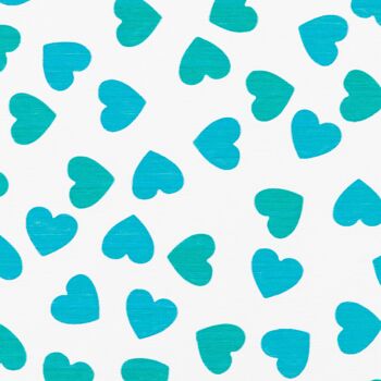 Tapis de bain antidérapant en pierre blanche Blue Hearts 4