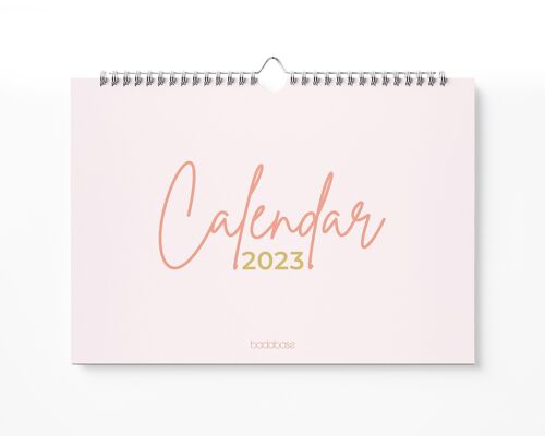 2023 Modern Wall Calendar, A4 Size, Monday Start