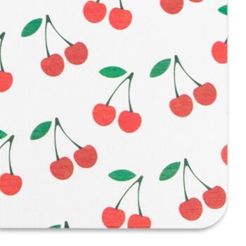 Tapis de bain antidérapant en pierre blanche Cerises 3