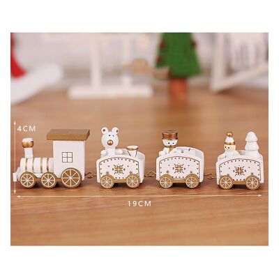 Kids Christmas Decorative Wooden Trains Ornaments