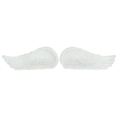 Set di 2 ali d'angelo in piedi glitterate