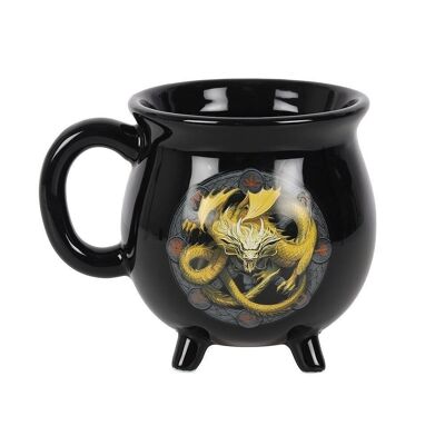 Mug chaudron Imbolc à changement de couleur par Anne Stokes