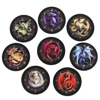 Dragons of the Sabbats Coaster Set di Anne Stokes