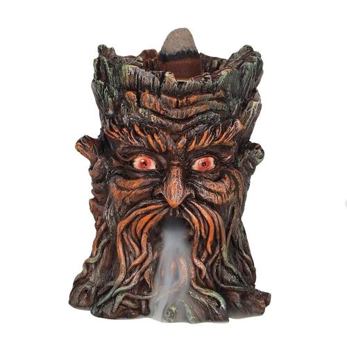 Small Green Man Backflow Incense Burner