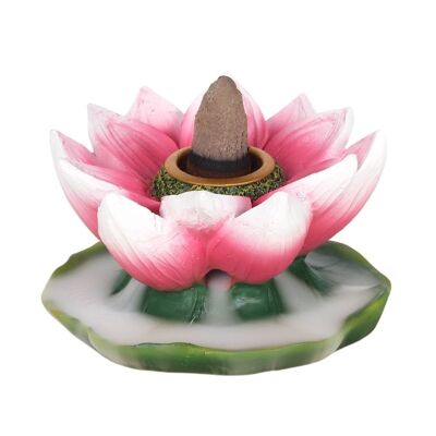 Coloured Lotus Backflow Incense Burner
