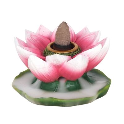 Brûleur d'encens à refoulement Lotus coloré
