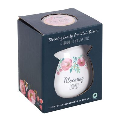 Grand ensemble-cadeau Blooming Lovely Wax Melt Burner