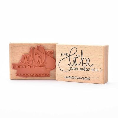 Motif stamp title: I love you more than