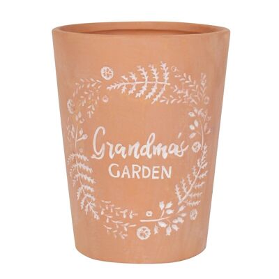 Vaso per piante in terracotta da giardino della nonna