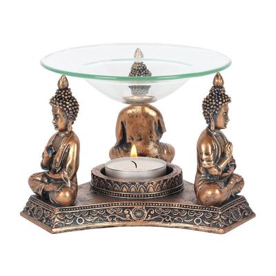 Buddha-Ölbrenner aus Bronze