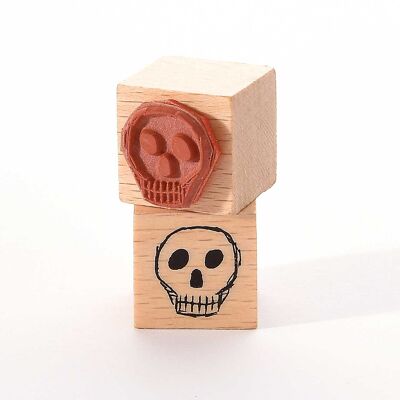 Sello con motivo Título: Calavera