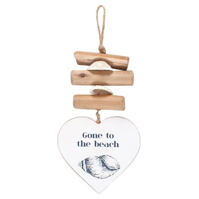 Gone To The Beach Driftwood Cuore Segno