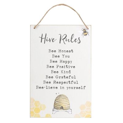 Hive Rules Hängeschild