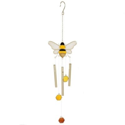 Campana de viento de abeja y panal