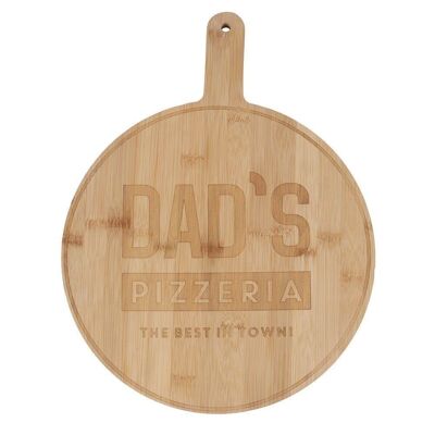 Tabla de pizza de bambú de Dad's Pizzeria