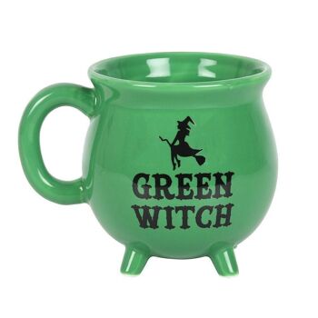 Tasse de chaudron de sorcière verte 2