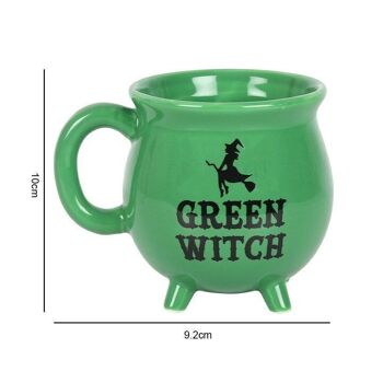 Tasse de chaudron de sorcière verte 4