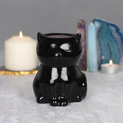 Brûleur à mazout chat noir