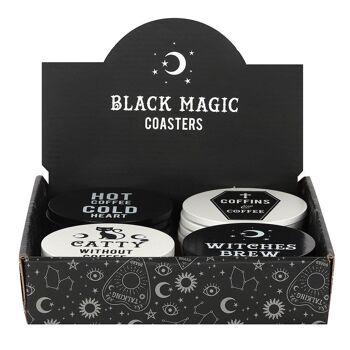Sous-verres magiques de magie noire