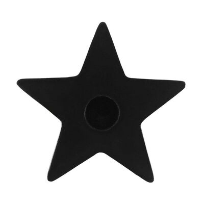 Bougeoir noir Star Spell