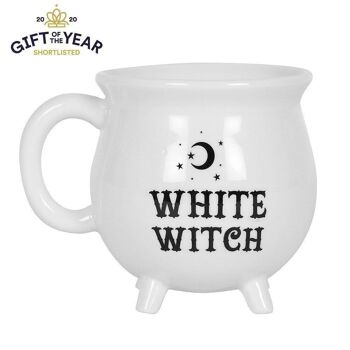 Mug chaudron de sorcière blanche 2