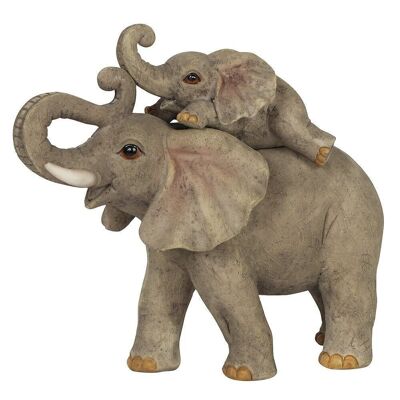 Elefante Avventura Ornamento per madre e cucciolo di elefante